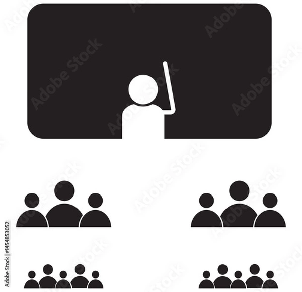 Obraz Meeting Icon. design eps 10