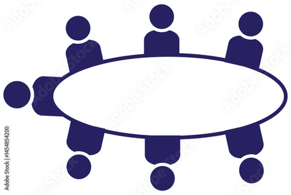 Obraz Meeting icon in glyph style eps 10 