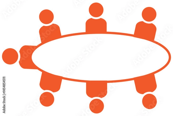Obraz Meeting icon in glyph style eps 10 