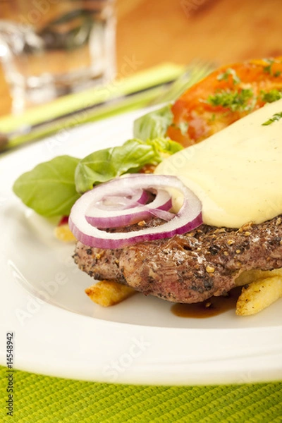 Fototapeta Steak on the plate
