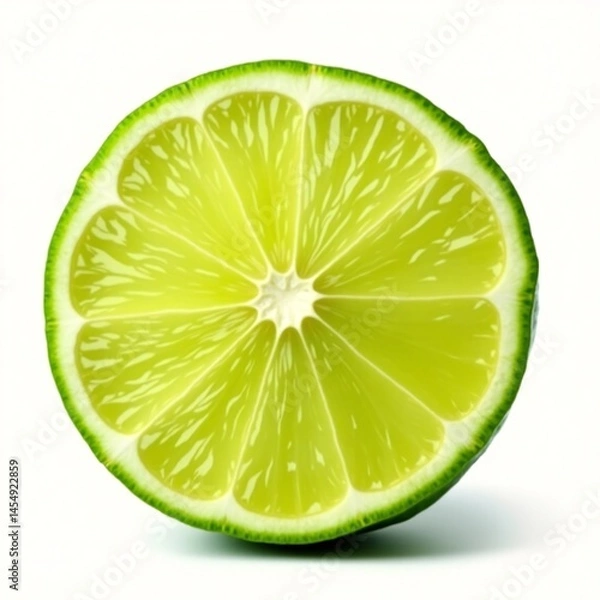 Fototapeta Juicy Lime Slice A Refreshing Image of Citrus Fruit