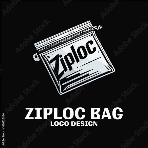 Obraz Ziploc Bag Vector Logo Design