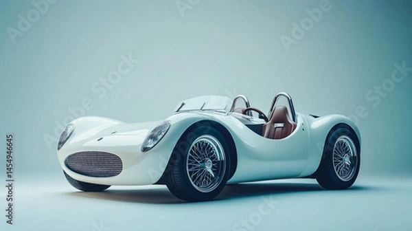 Obraz Innovative concept car with striking open form.
