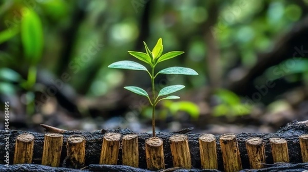 Obraz New life emerging from the earth