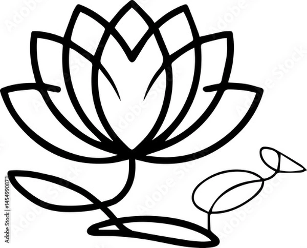 Fototapeta Abstract floral logo icon