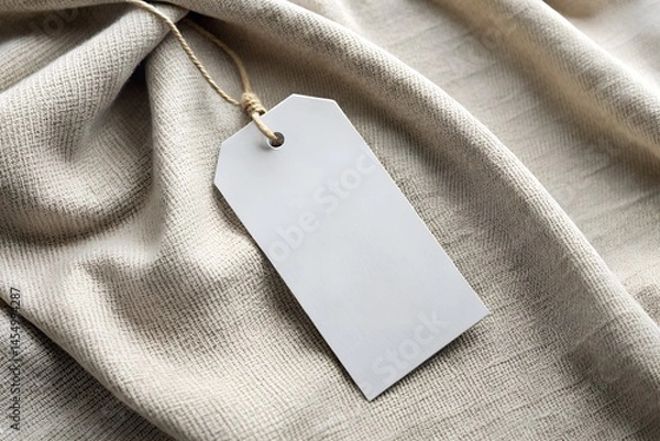 Obraz Fabric Label Tag Mockup