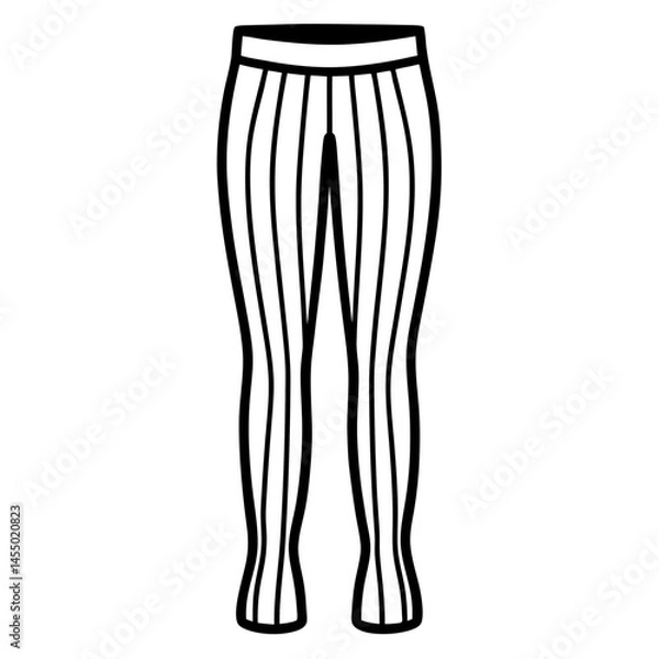 Fototapeta Minimal Tights Vector on White Background