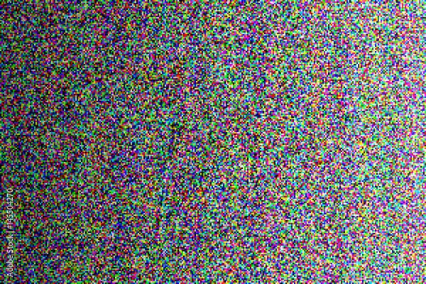 Obraz design element.  digital noise. digital color glitch vector pattern