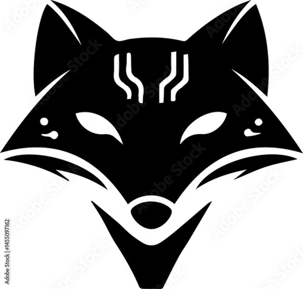 Fototapeta Creative tech fox logo icon