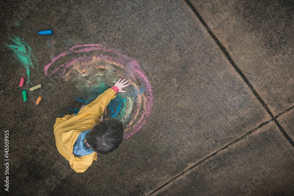 Obraz Child in the Rain