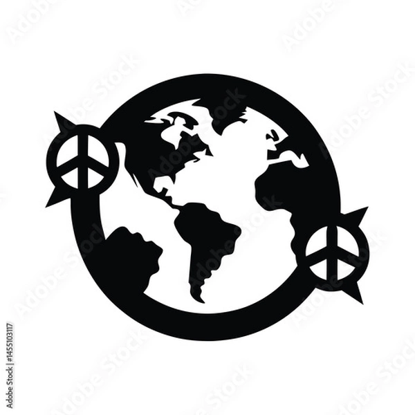 Fototapeta compass and globe