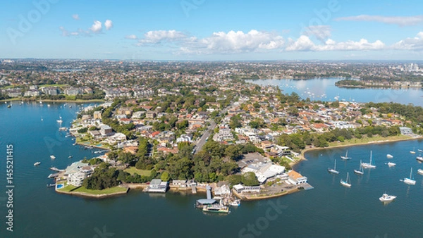 Obraz The Sydney suburb of Abbotsford on the Parramatta river.