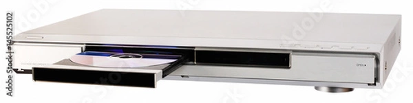 Obraz DVD recorder with open tray
