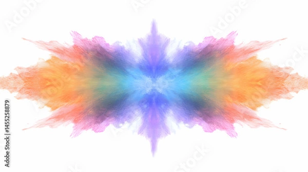 Fototapeta Kaleidoscopic explosion of colors, vibrant abstract artistic concept design