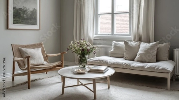 Obraz Neutral tones create a serene, inviting living space.