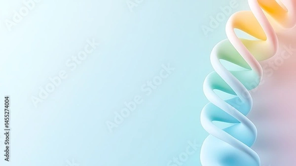 Obraz Pastel Rainbow Helix Abstract Background