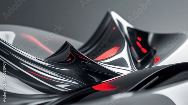 Fototapeta abstract background with red lines