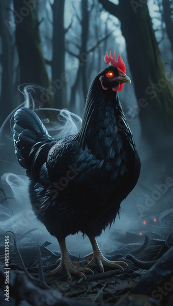 Fototapeta free range chicken