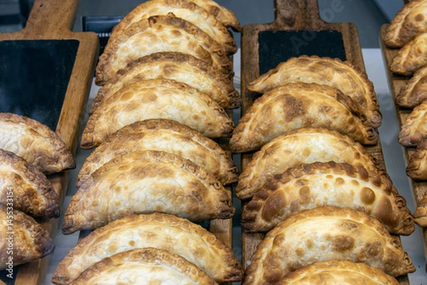 Fototapeta row of empanadas