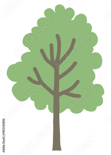 Fototapeta 樹木のイラスト
