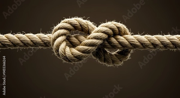 Fototapeta The Figure Eight Knot: A Symbol of Connection and Security