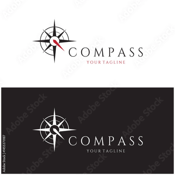 Obraz compass icon isolated on background.modern flat compass pictogram,business,marketing,internet concept.trendy simple vector symbol for websitedesign or button to mobile app.logo illustration.