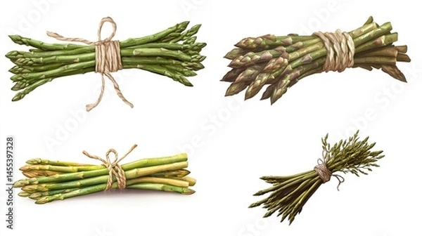 Obraz Fresh asparagus bundles