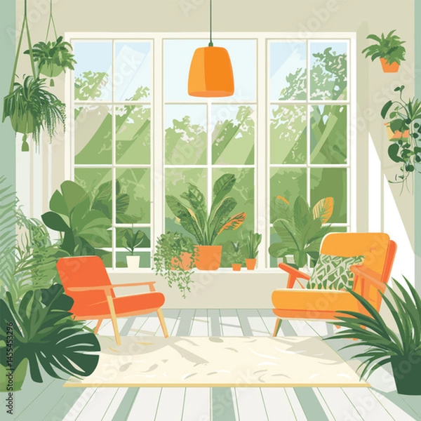 Obraz modern living room with window