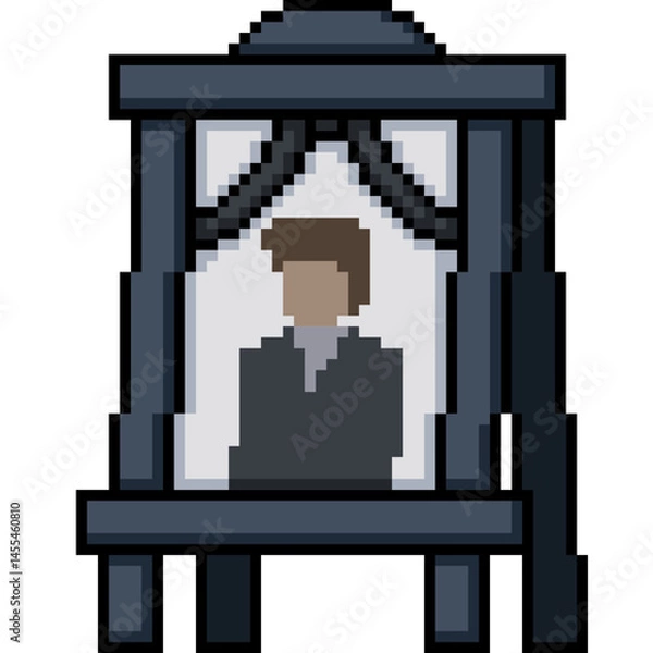Obraz pixel art of funeral rest in peace photo
