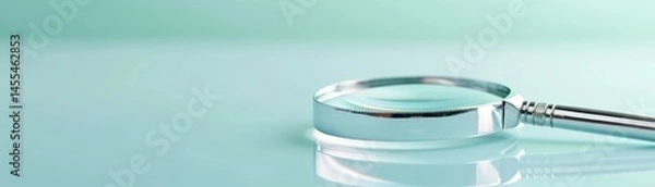 Obraz close up of a magnifying glass