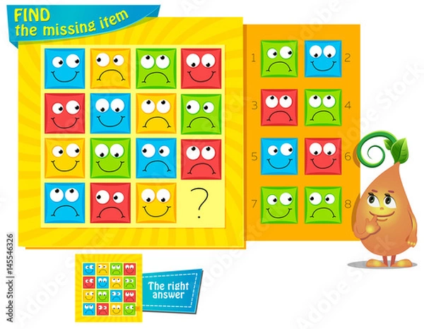 Obraz missing item smile