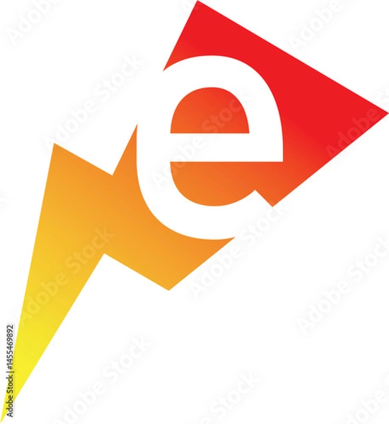 Obraz Power Energy Lightning E Logo