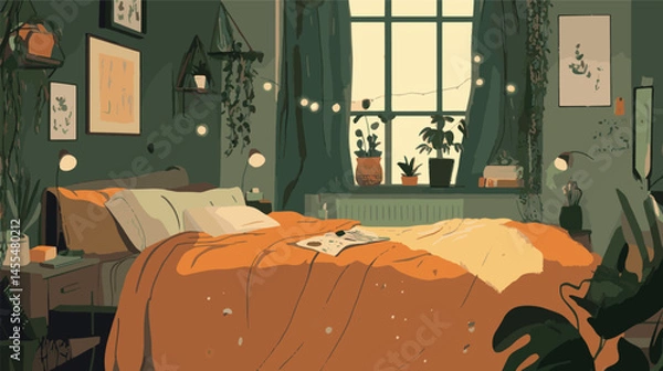 Obraz vector bedroom cartoon