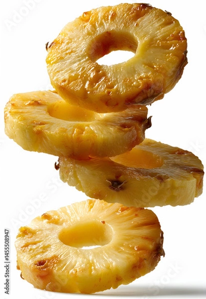 Fototapeta Pinneaple In Isolated White