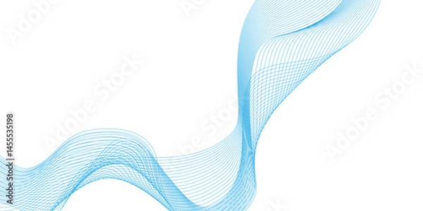 Fototapeta modern and dynamic abstract geometric line patterns with curved wave patterns, Dynamic curved flowing lines abstract background, technology and sound wave pattern background.