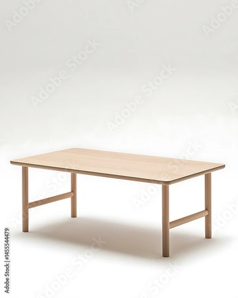 Fototapeta Wooden table with a white background