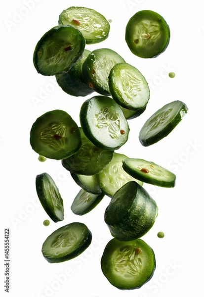 Obraz Cucumber in Isolated White