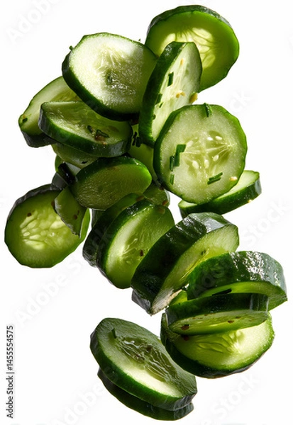 Obraz Cucumber in Isolated White