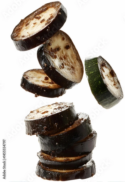 Obraz Eggplant in Isolated White
