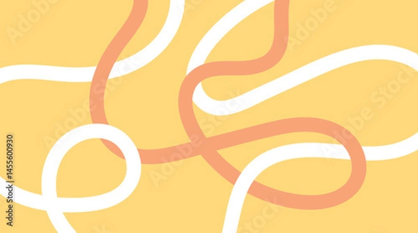 Obraz Abstract background with color lines shapes playful wavy lines , dynamic and playful pattern. curves of movement, fluidity. modern and minimalist with a vibrant yet calming vibe