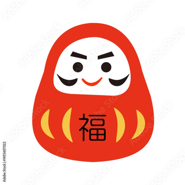 Obraz だるまのイラスト　福
