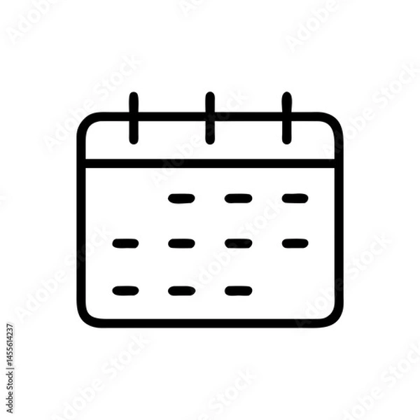 Obraz Monthly Event Calendar Icon Design