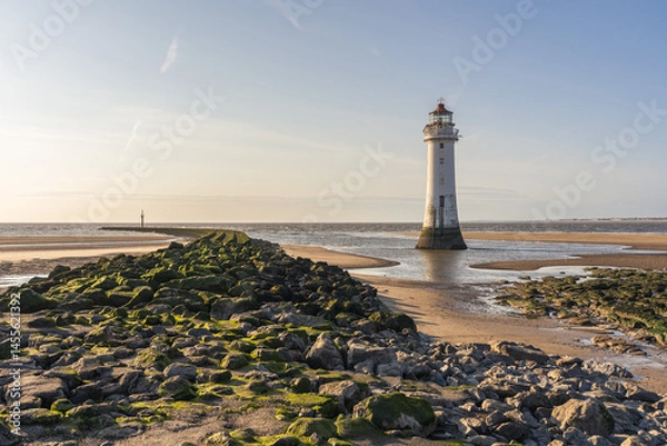 Fototapeta The New Brighton Lighthouse, Merseyside, UK