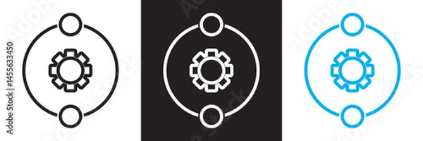 Obraz Scalability icon. Vector for websites, mobile interfaces, presentations, banner, visual branding etc. Vector illustration. isolated on white and black background. EPS 10 