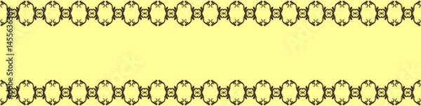 Fototapeta Elegant floral seamless pattern with intricate symmetrical designs. Perfect for wallpaper, fabric, textile, wrapping, background, or decorative use in digital and print projects.	