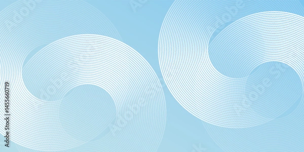 Fototapeta Minimalist banner background pastel colorful blue and white gradations abstract modern design