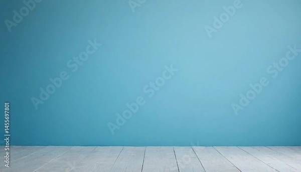 Obraz blur abstract soft blue studio and wall background. 1