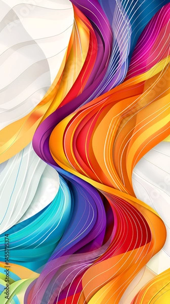 Obraz colorful 3d rendering abstract background 