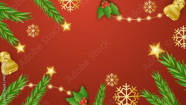 Fototapeta Christmas New Year Gradient Background for Background Invitation Greeting Card