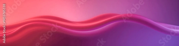 Obraz Vibrant pink and purple smooth gradient abstract waves with soft curves background for sensuality beauty fashion banner advertising template